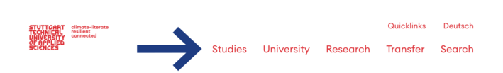 Screenshot website header
