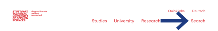 Screenshot website header