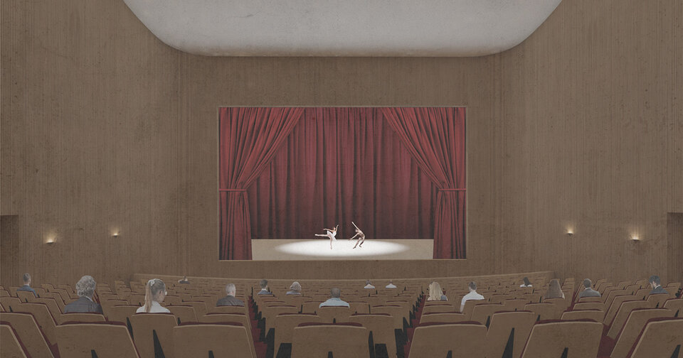 Rendering der Master Thesis Interimsoper Stuttgart