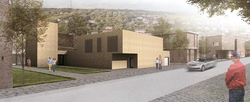 Rendering Ansicht der Studienarbeit Familienwohnhaus