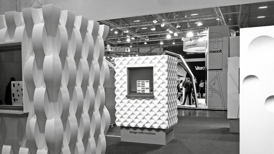 Ausstellung Design trifft Funktion in Bau 1 der Hochschule für Technik