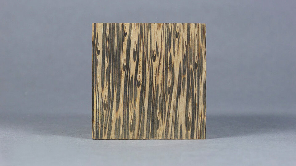 Materialwürfel aus Kokospalmenholz