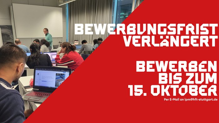 BEwerbungsfrist verlängert