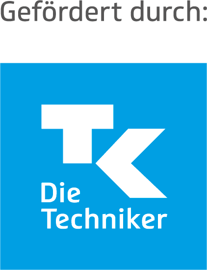 gefördert durch Logo der Techniker Krankenkasse groß