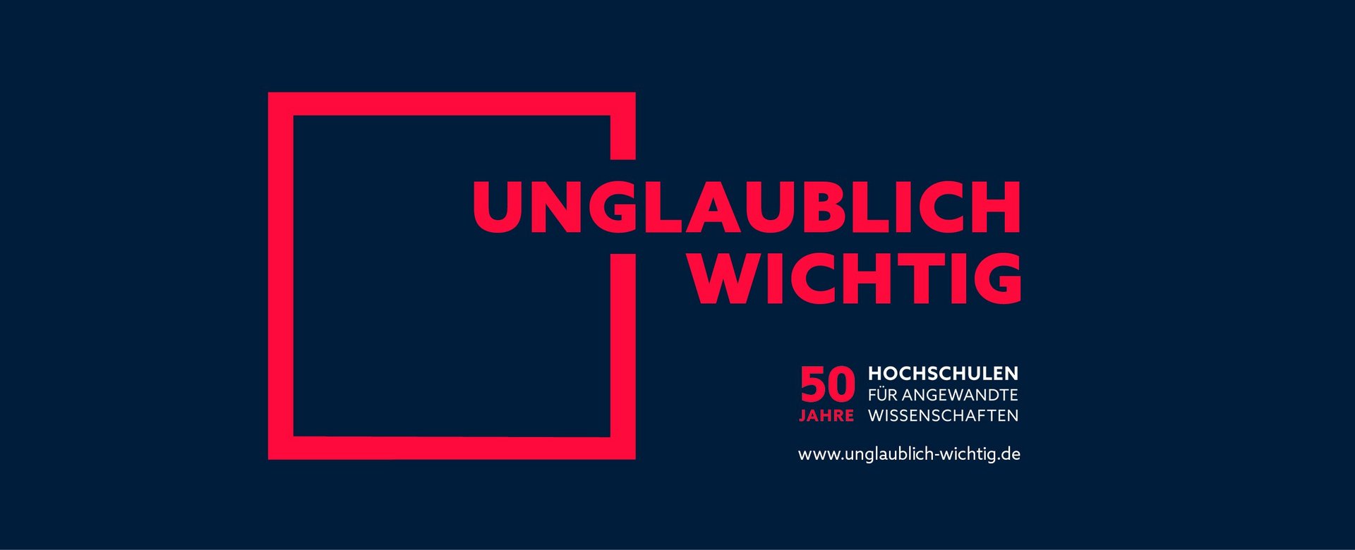 Banner 50 Jahre HAW in Baden-Württemberg