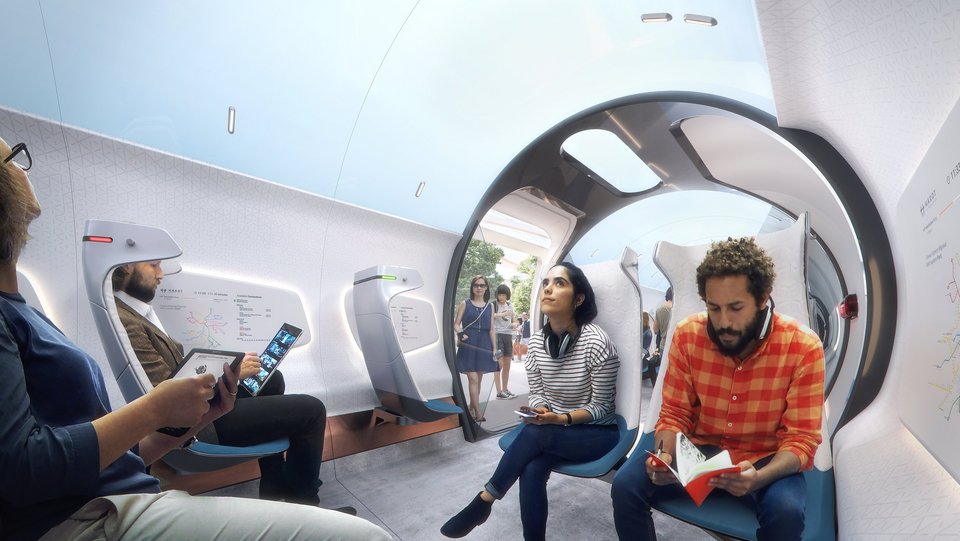 Hyperloop von Innen