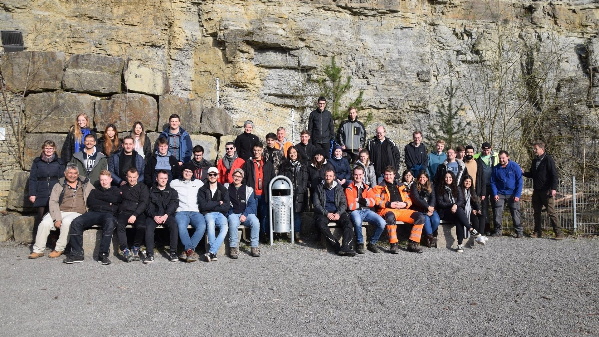 Gruppenbild Vermessungs- und Geoinformatik-Studierende der HFT und aus Brasilien