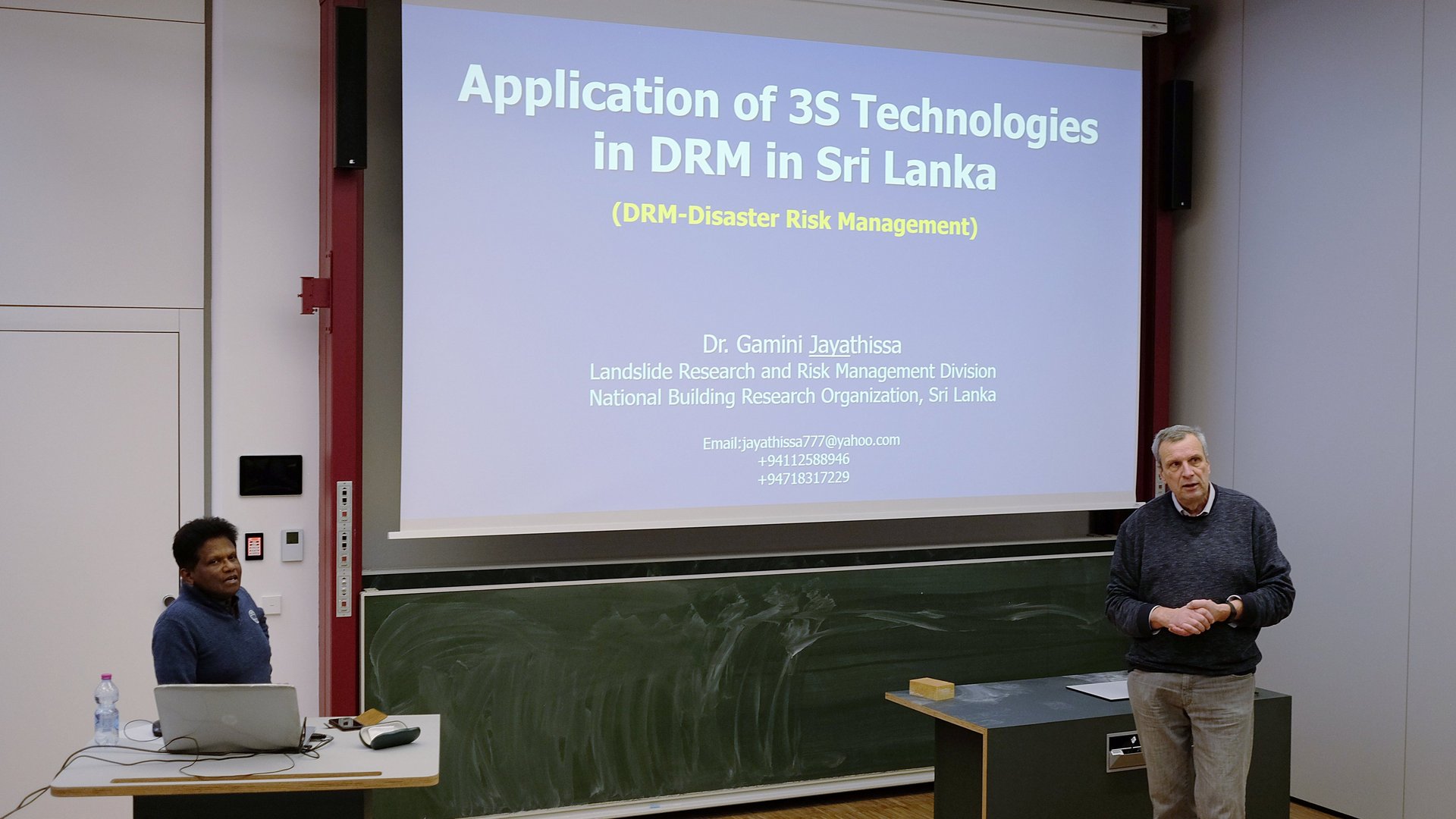 Dr. Gamini Jayathissa and Prof. Dr. Dietrich Schröder