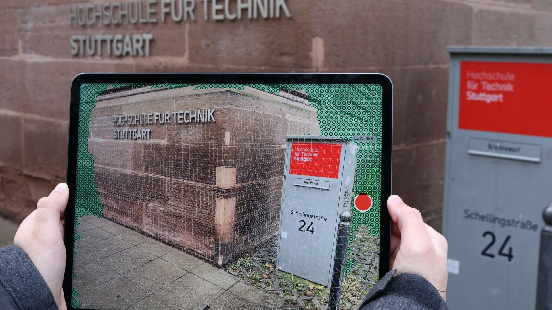 Vermessung mit dem LIDAR-Scan-Element eines Tablets