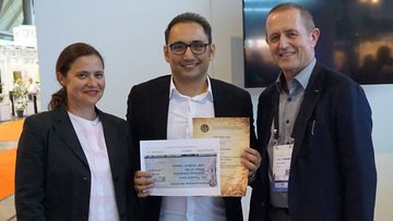 Verleihung des Student's Contest 2019 Award an Hamidreza Ostadabbas
