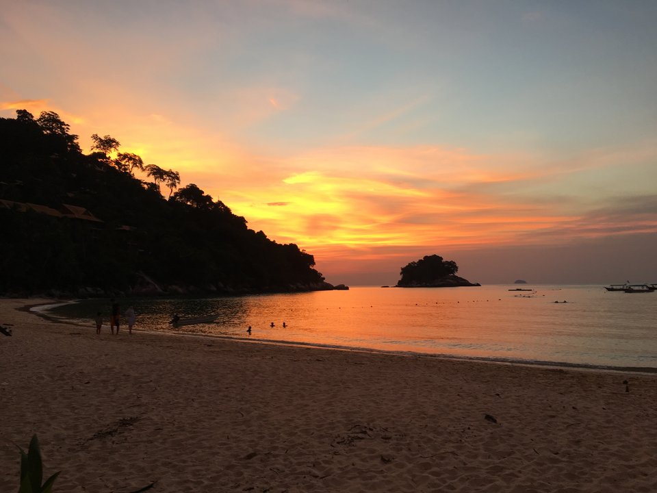 Malaysia Strand Sonnenuntergang