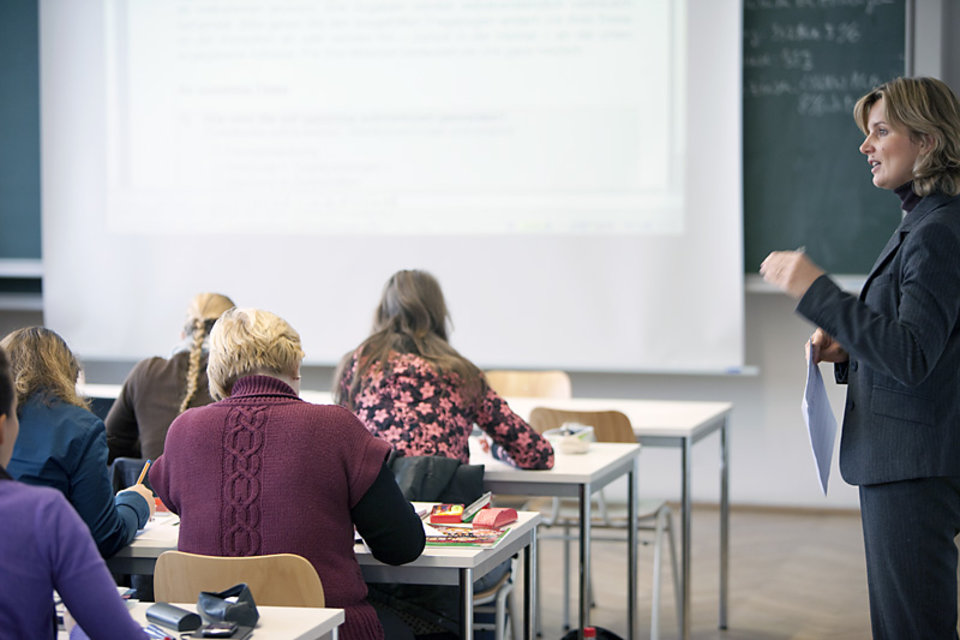 HFT Studierende in der Marketing Vorlesung